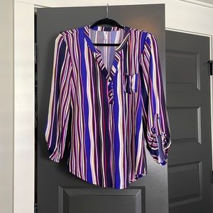 soft striped blouse